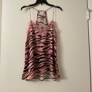 Cami NYC Pink and Black Animal Print Camisole